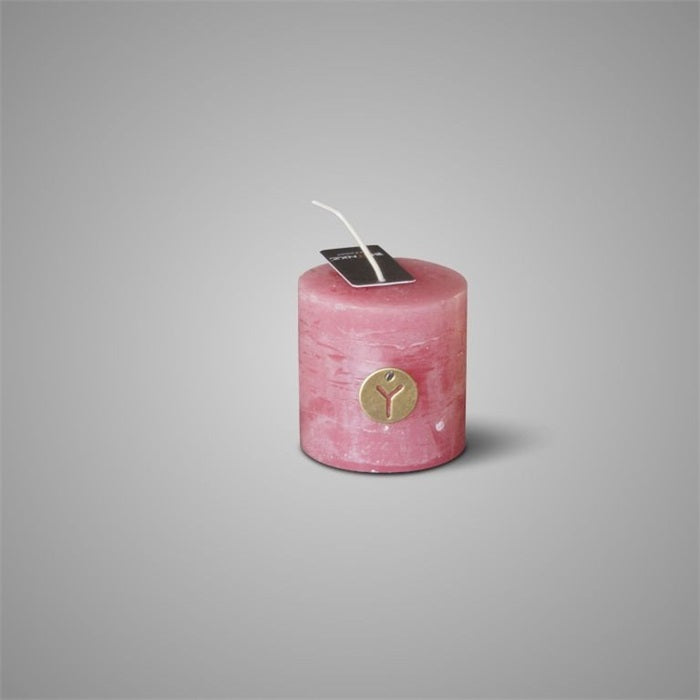Brynxz Rustic Candle Old Pink 7x7 cm