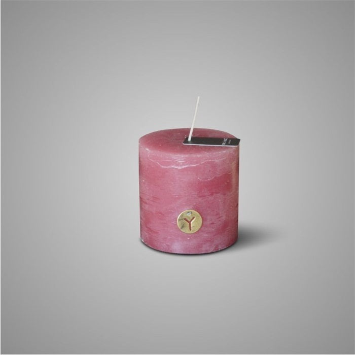 Brynxz rustic Candle old Pink 10x10 cm